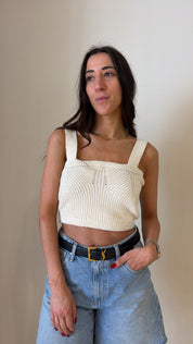Top crochet burro