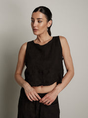 Top Aurora nero