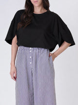 T-shirt spacco manica nera