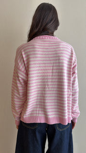 Rosy striped sweater (colors inside)