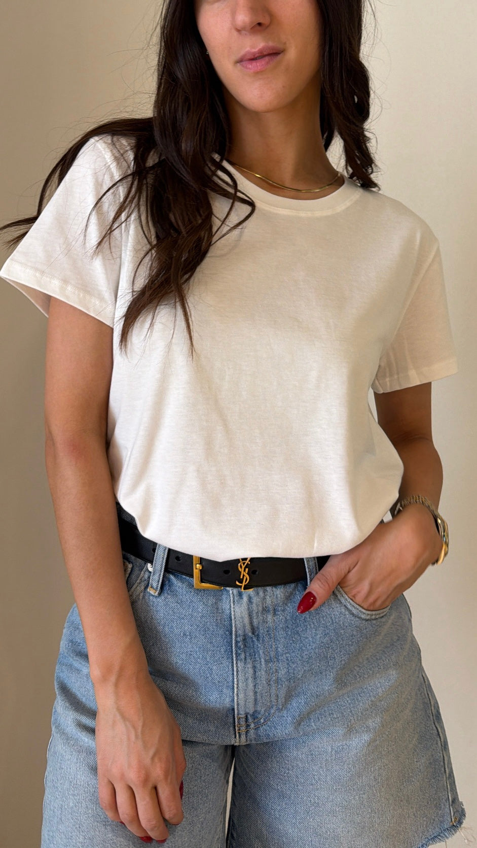 Basic slim T-shirt (colors inside)