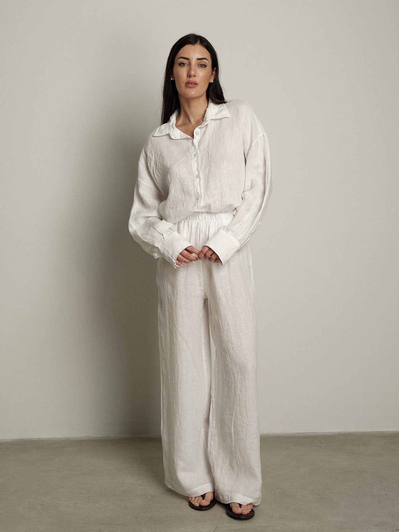 Pantalone lungo Lety bianco
