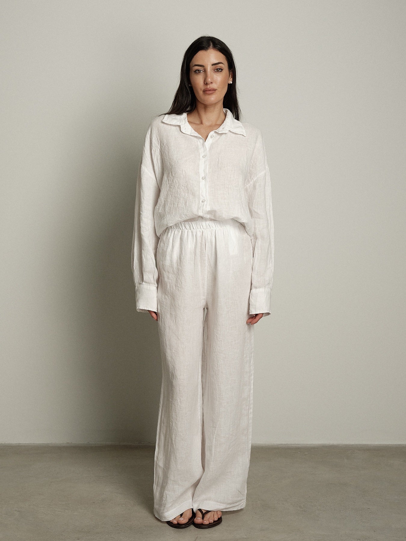Pantalone lungo Lety bianco