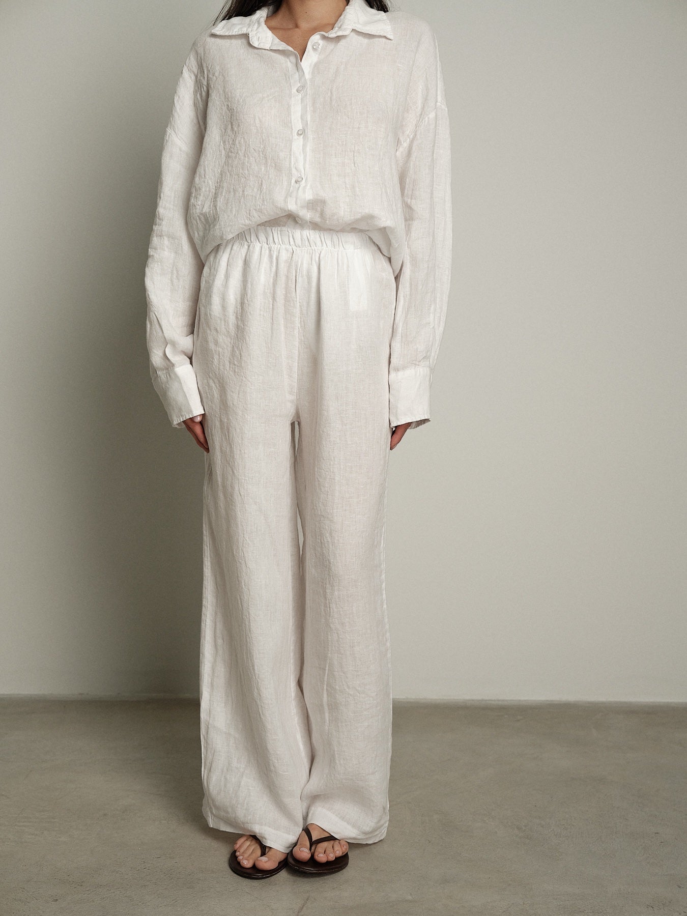 Pantalone lungo Lety bianco