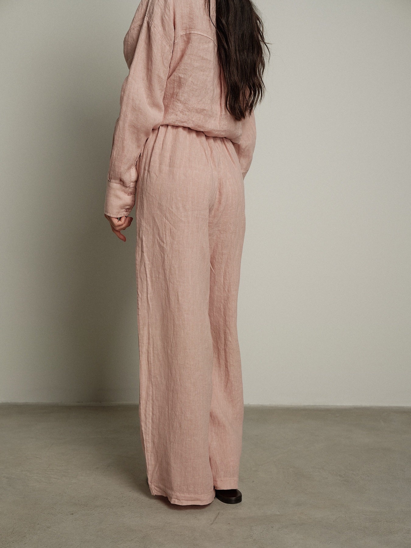 Pantalone lungo Lety cipria