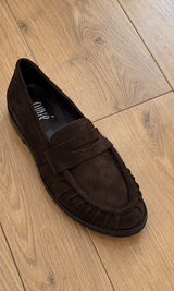 Mocassino loafer suede - moro