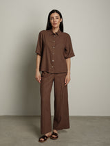 Pantalone lungo Essenziale moro PREORDINE 26/06 TG. S