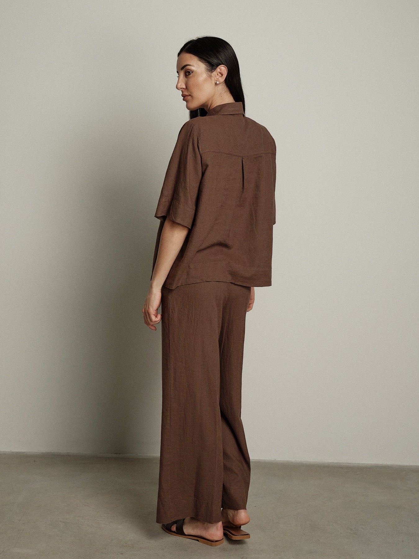 Pantalone lungo Essenziale moro PREORDINE 26/06 TG. S