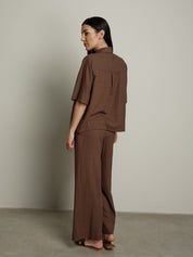Pantalone lungo Essenziale moro PREORDINE 26/06 TG. S