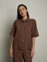Camicia m/m Essenziale moro PREORDINE 26/06 TG. S