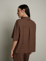 Camicia m/m Essenziale moro PREORDINE 26/06 TG. S