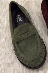 Mocassino loafer suede - salvia