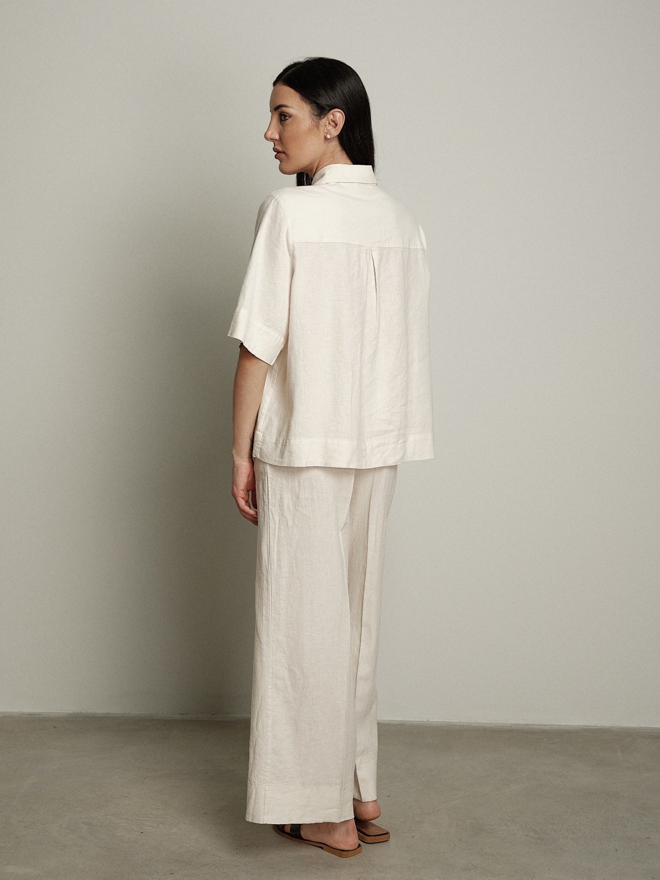 Camicia m/m Essenziale burro PREORDINE 29/06