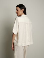Camicia m/m Essenziale burro PREORDINE 29/06