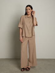 Pantalone lungo Essenziale beige PREORDINE TG. S 29/06