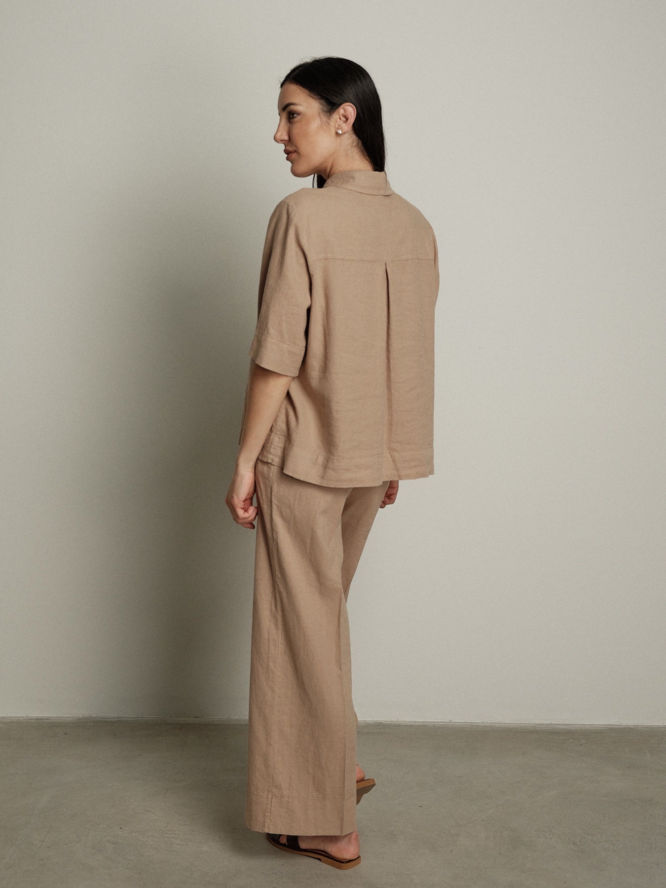 Camicia m/m Essenziale beige