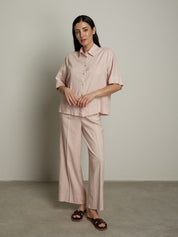 Camicia m/m Essenziale cipria PREORDINE 29/06