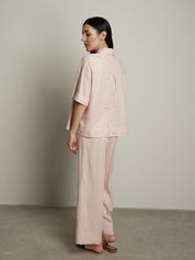 Pantalone lungo Essenziale cipria PREORDINE 26/06 TG. S