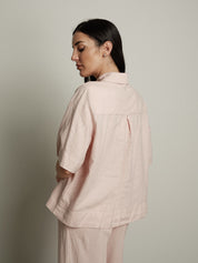 Camicia m/m Essenziale cipria PREORDINE 29/06