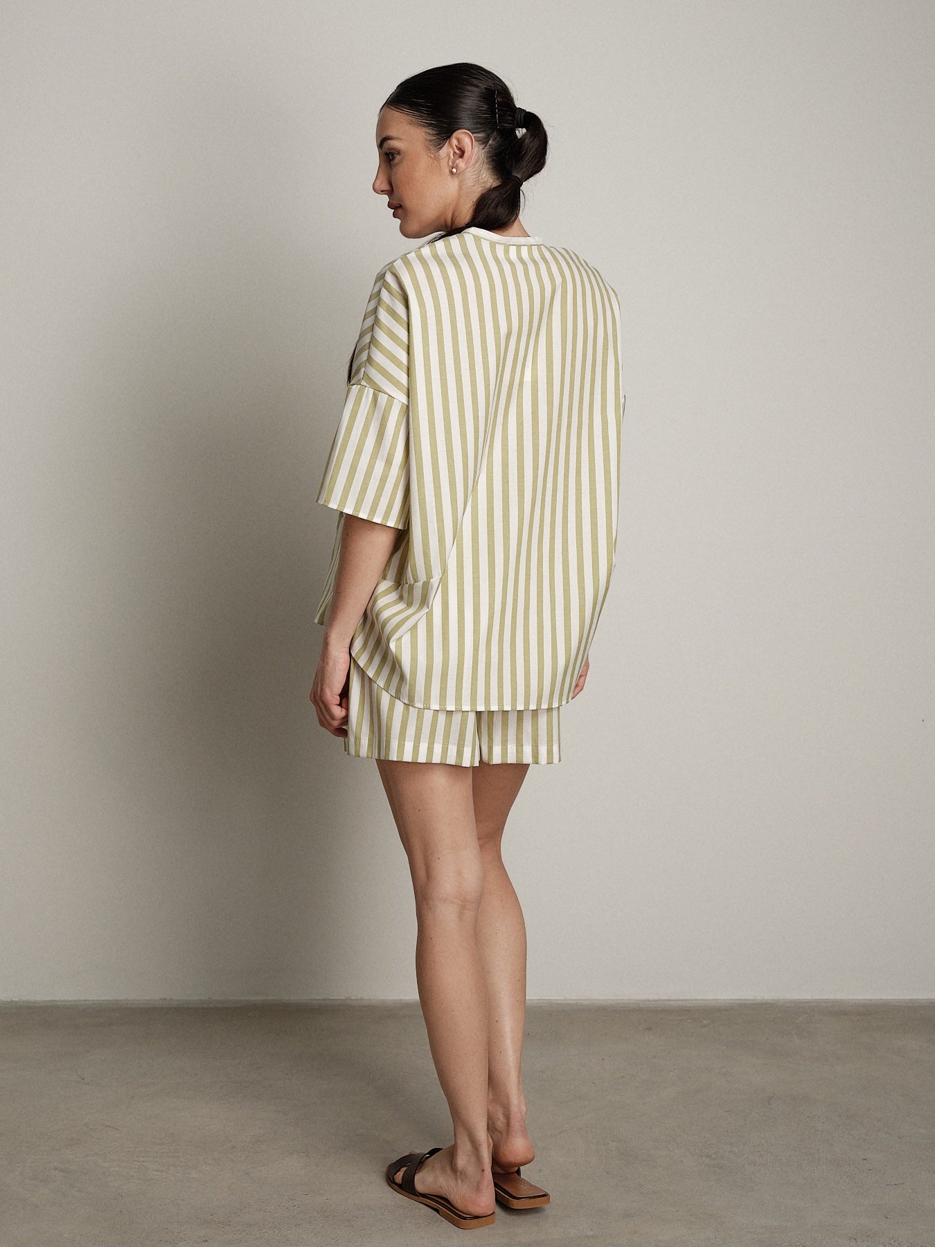 Camicia Sand riga erba