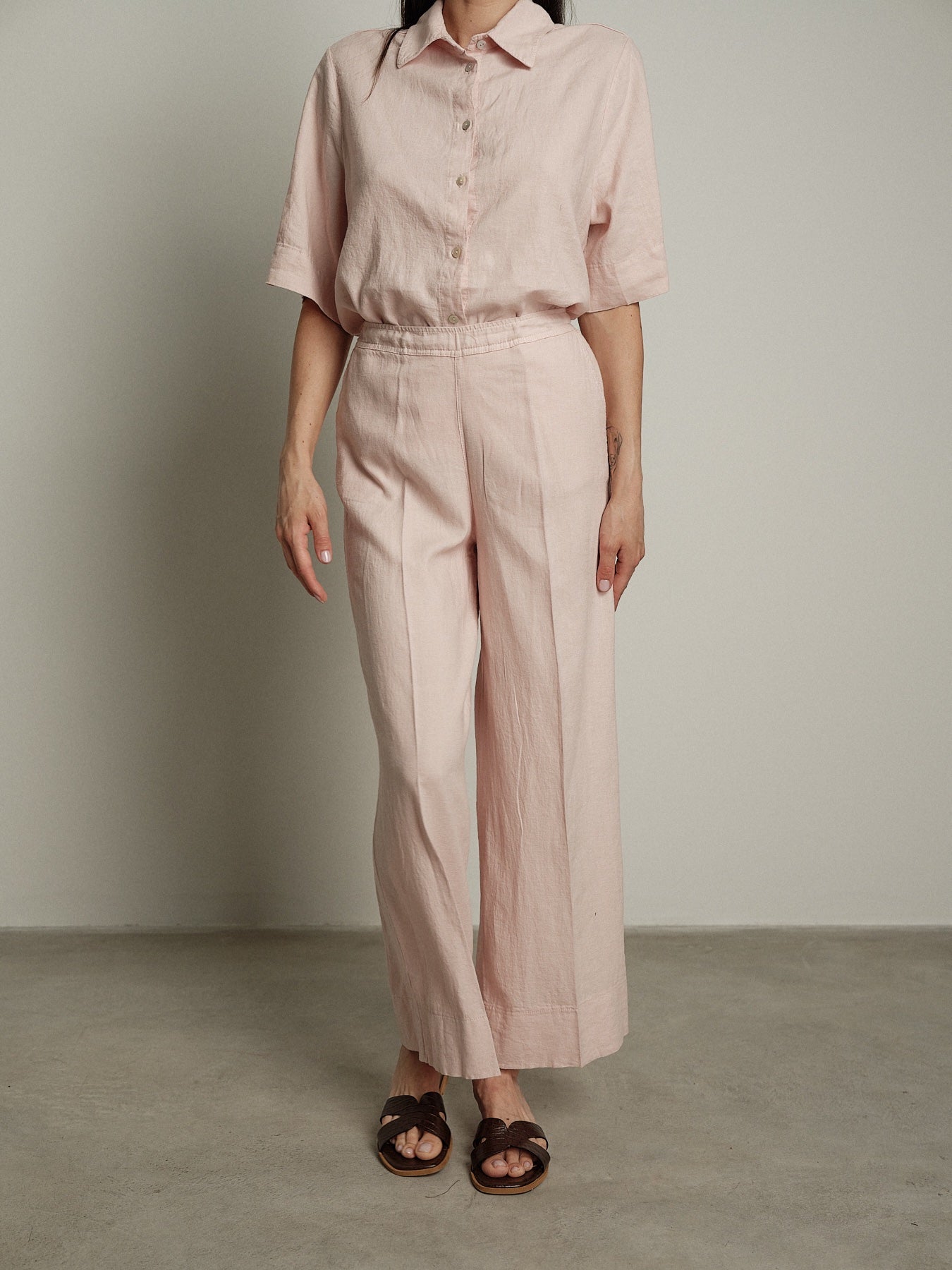 Pantalone lungo Essenziale cipria PREORDINE 26/06 TG. S