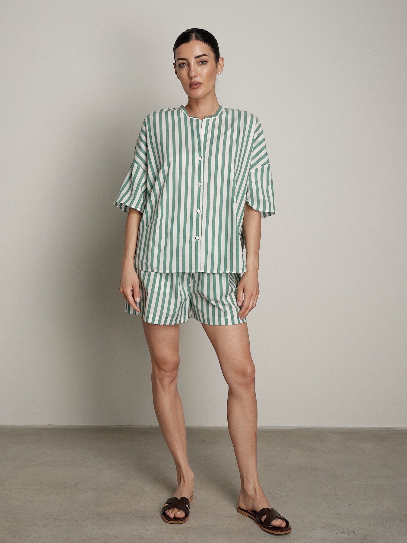 Shorts Sand riga pistacchio