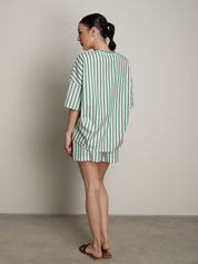 Camicia Sand riga pistacchio