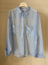 Camicia mussola leggera - Azzurro