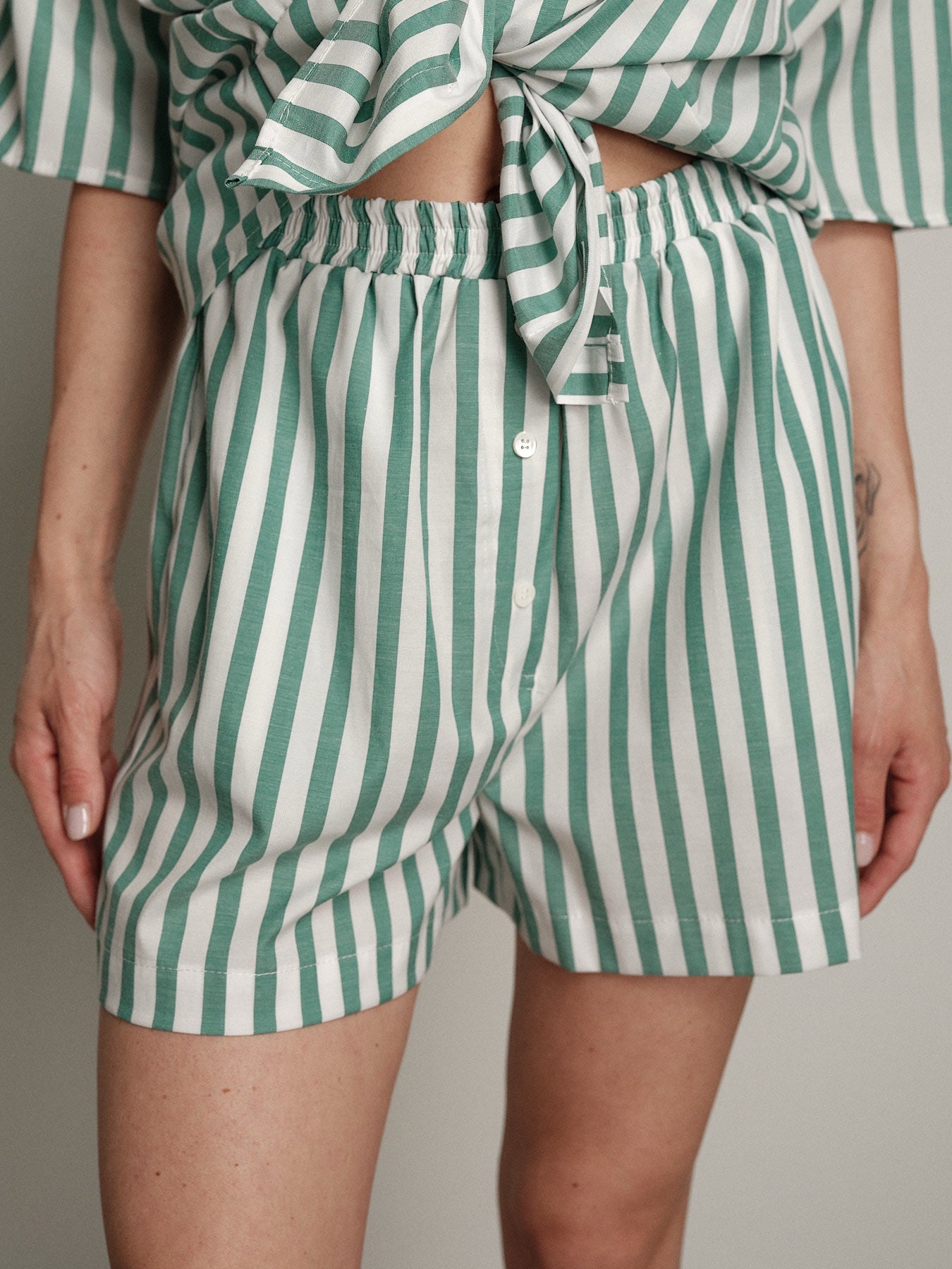 Shorts Sand riga pistacchio
