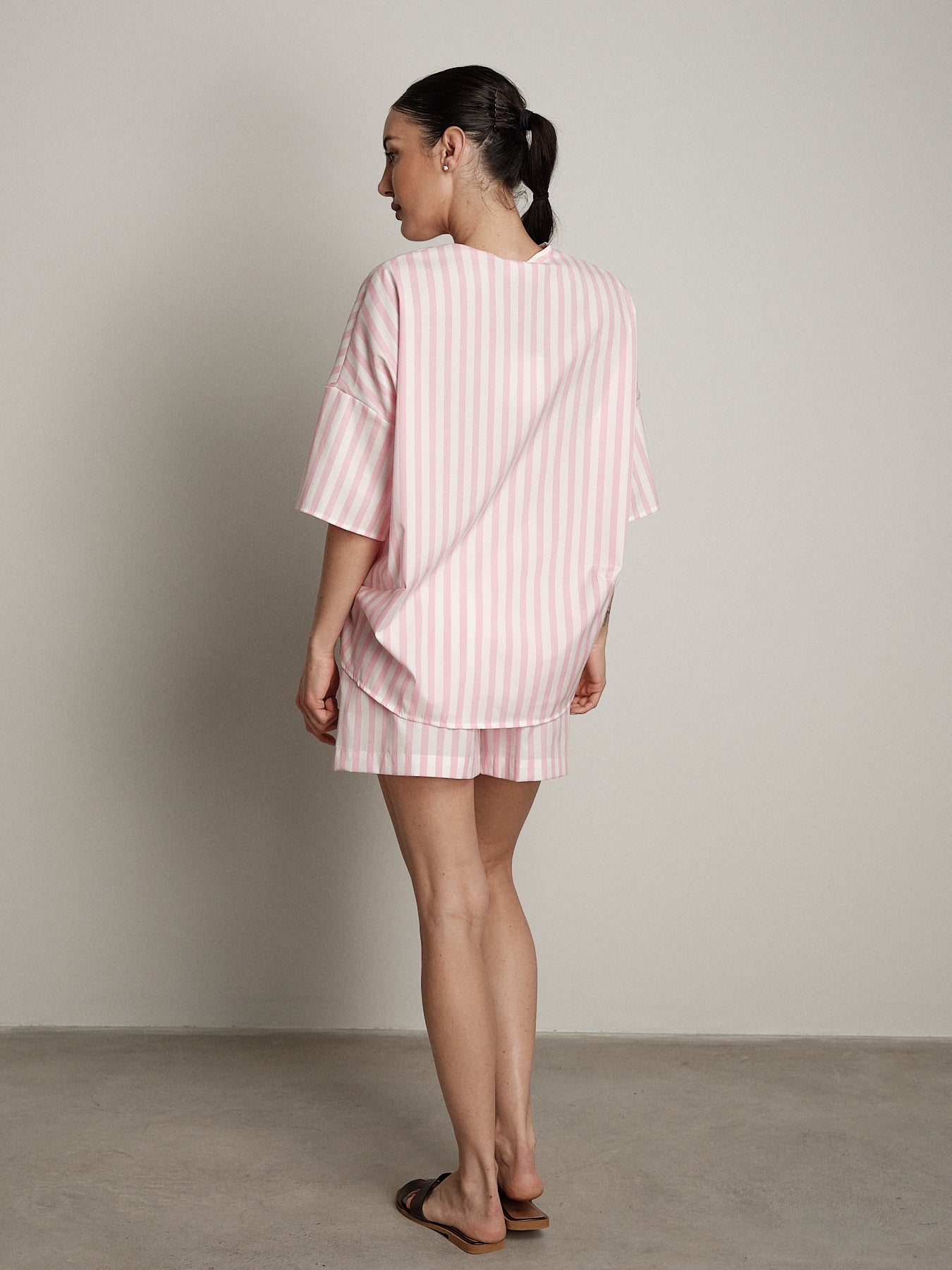 Camicia Sand riga rosa