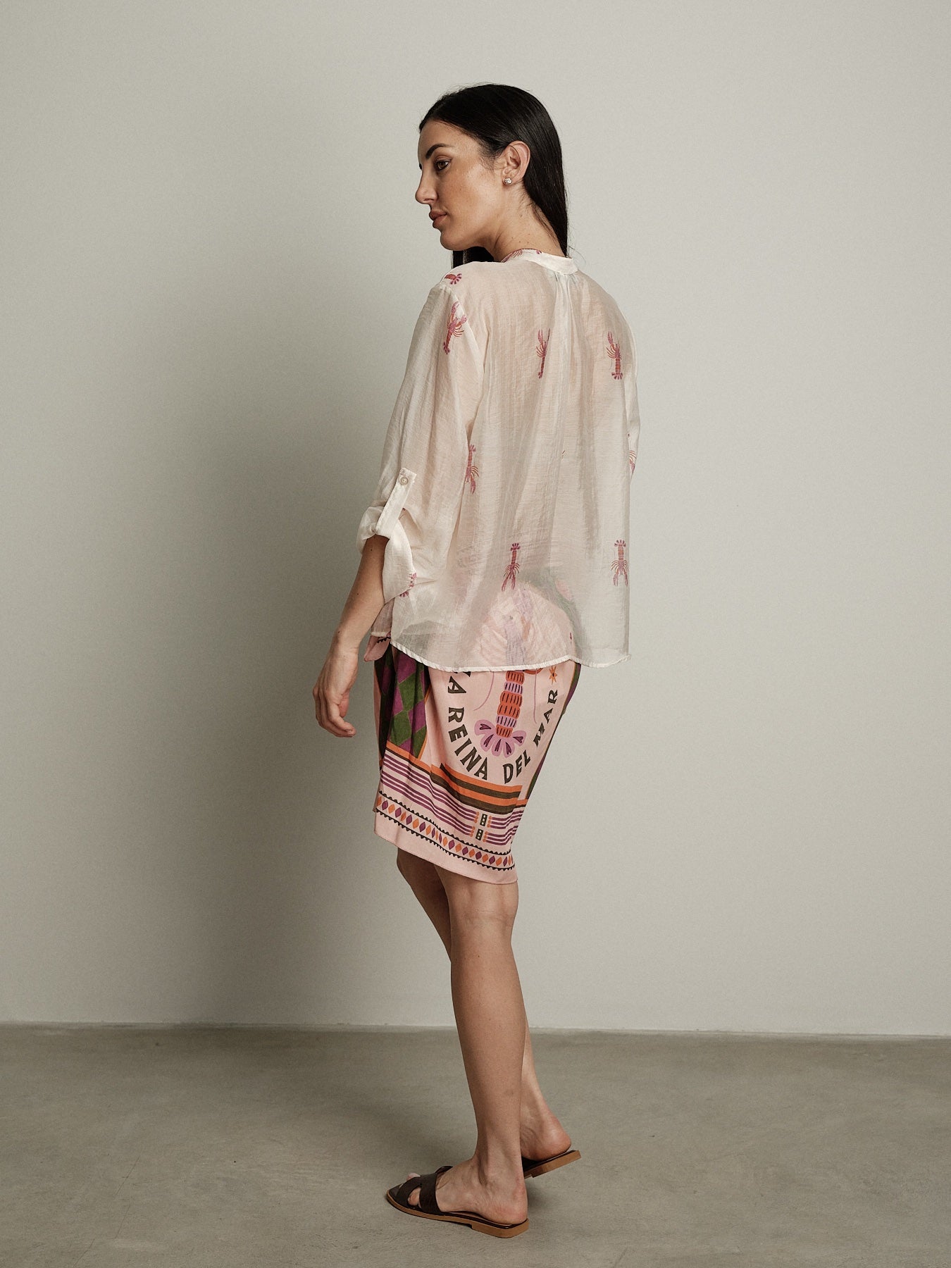Camicia bianca con aragoste