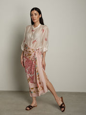 Camicia bianca con tigre rosa PREORDINE 29/06