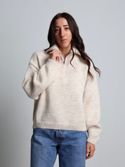 dolcevita mezza zip - Burro