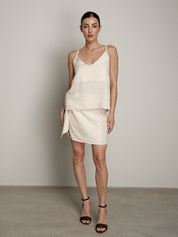 Top in lino burro