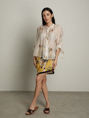Camicia virale bianca con zebre PREORDINE 29/06