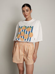 Completo frutta t-shirt + shorts arancia
