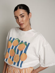 Completo frutta t-shirt + shorts arancia
