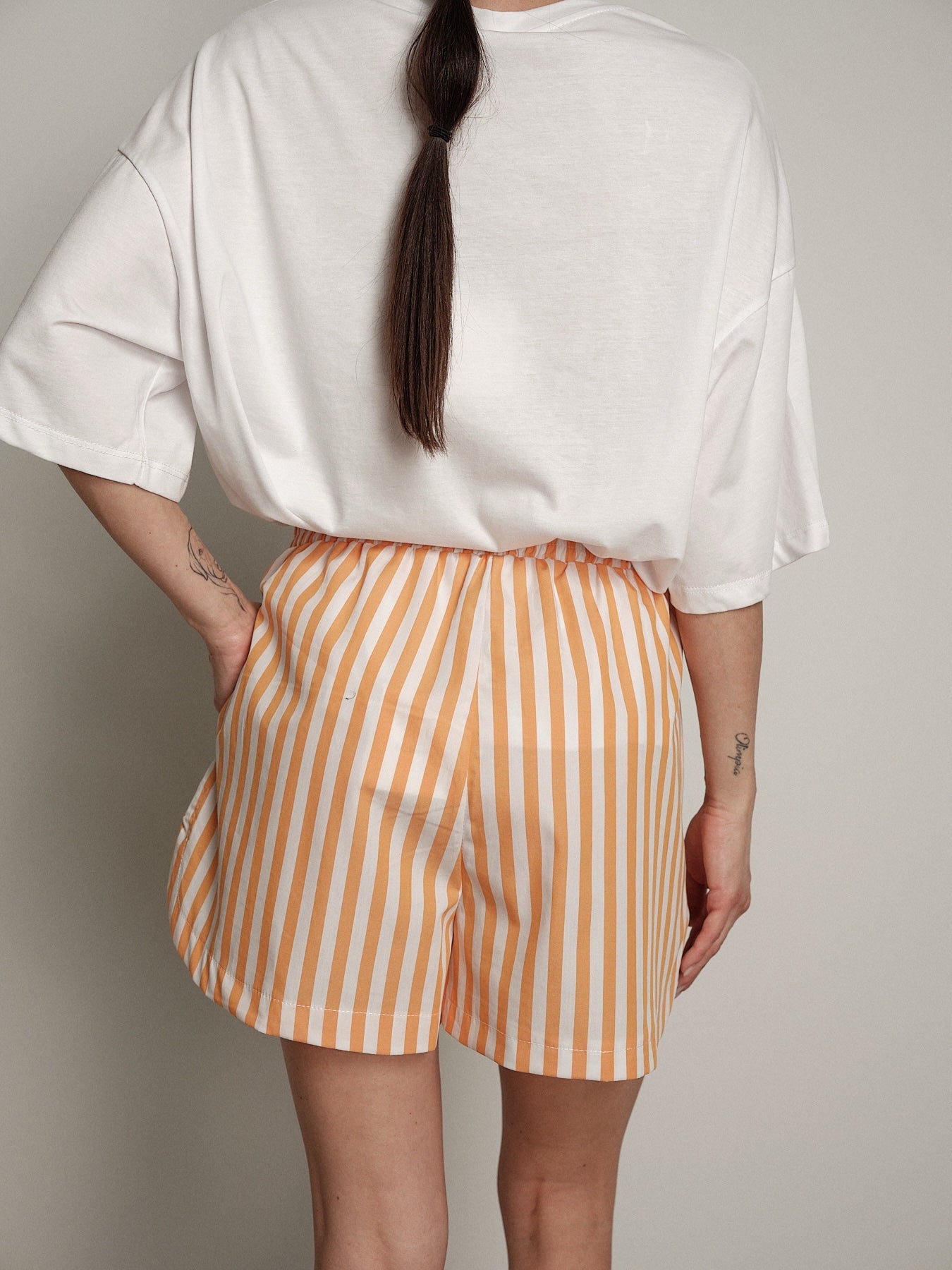 Completo frutta t-shirt + shorts arancia