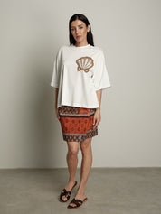 Completo gonna + t-shirt conchiglia