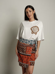 Completo gonna + t-shirt conchiglia