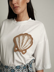 Completo gonna + t-shirt conchiglia