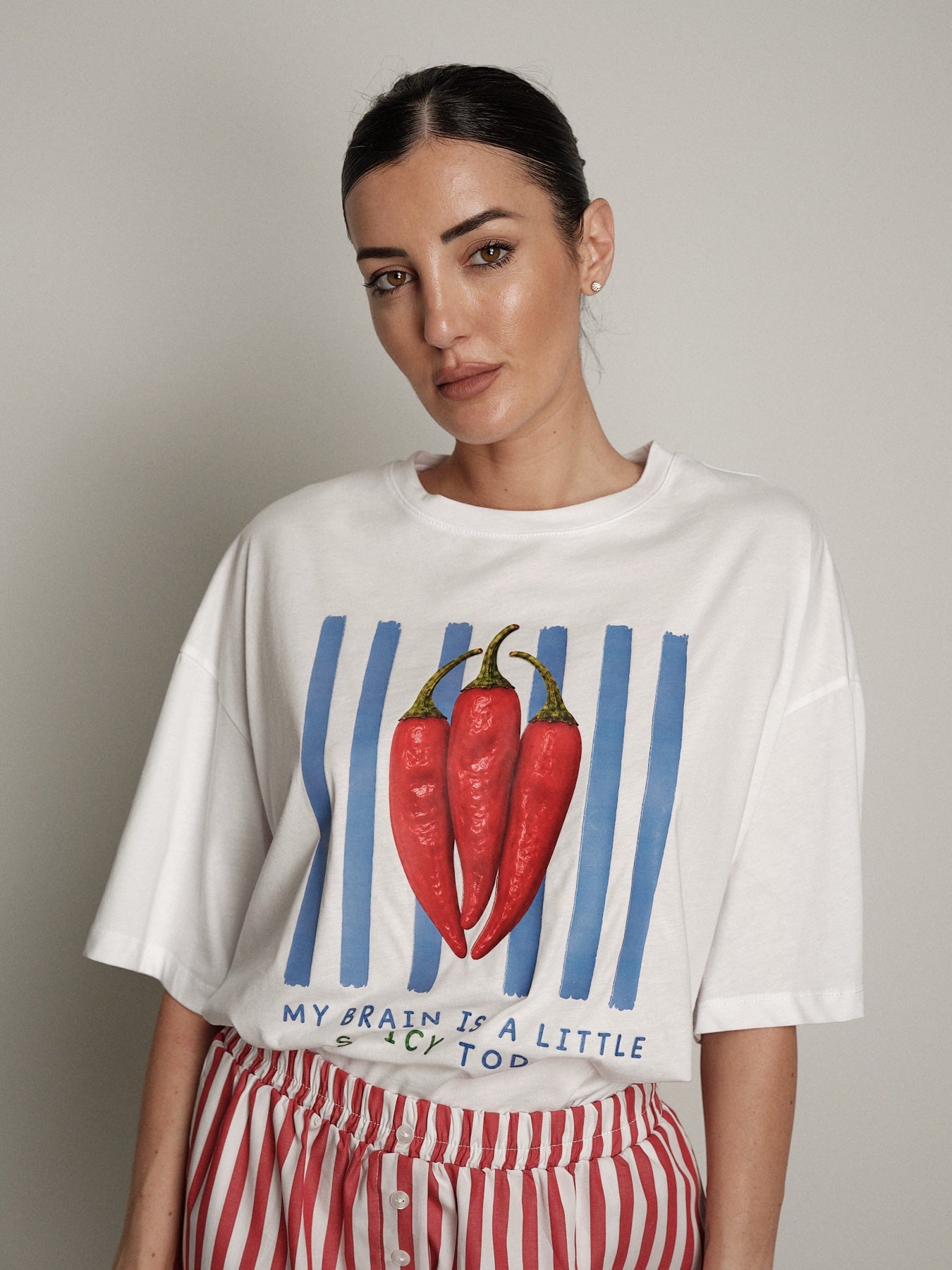 Completo frutta t-shirt + shorts peperoncino