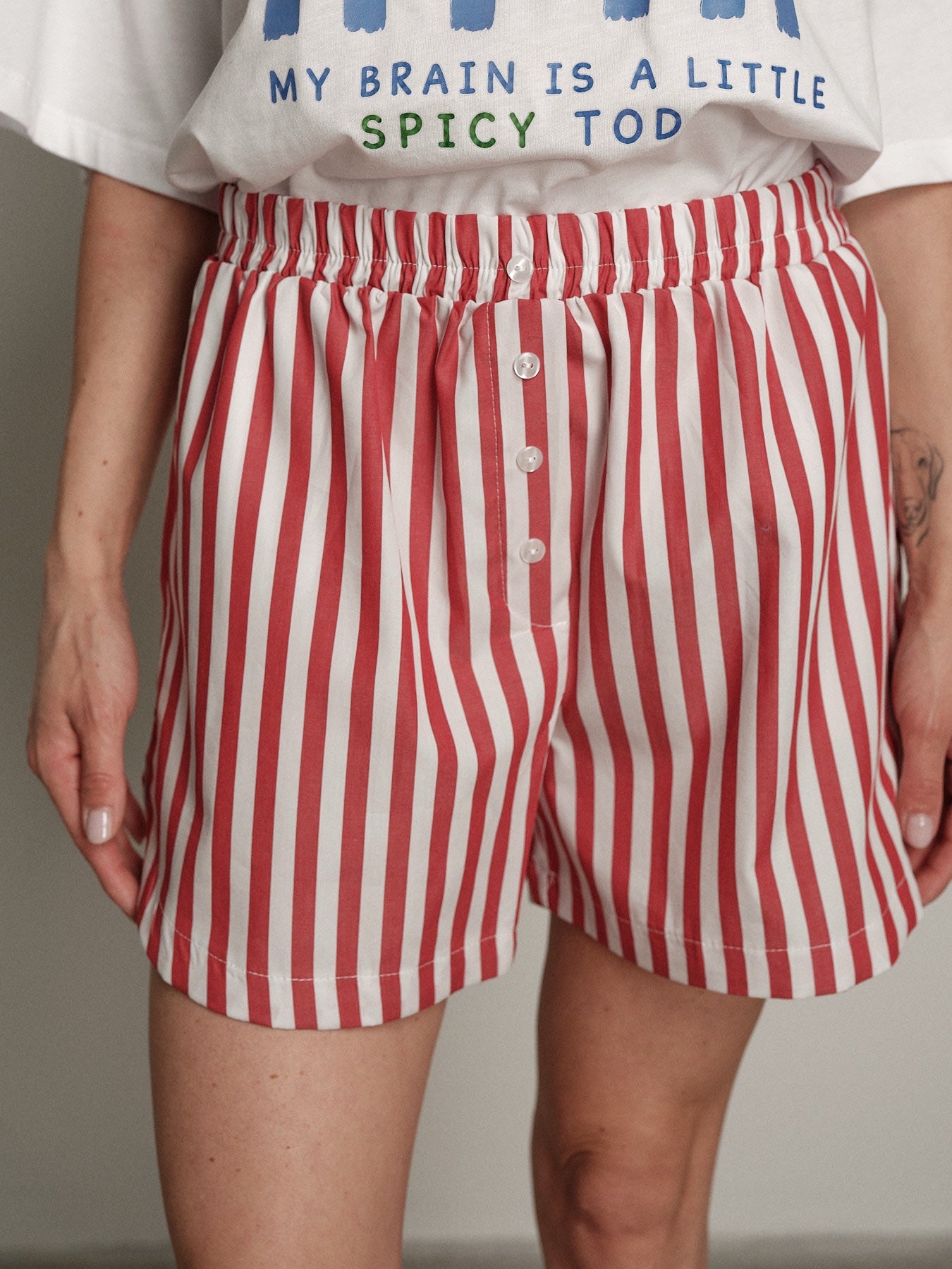 Completo frutta t-shirt + shorts peperoncino