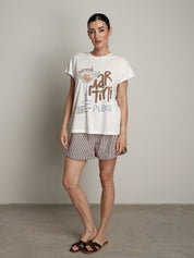 Completo Martini t-shirt + shorts cioccolato