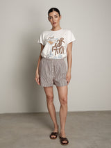 Completo Martini t-shirt + shorts cioccolato
