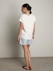 Completo Martini t-shirt + shorts celeste