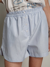 Completo Martini t-shirt + shorts celeste
