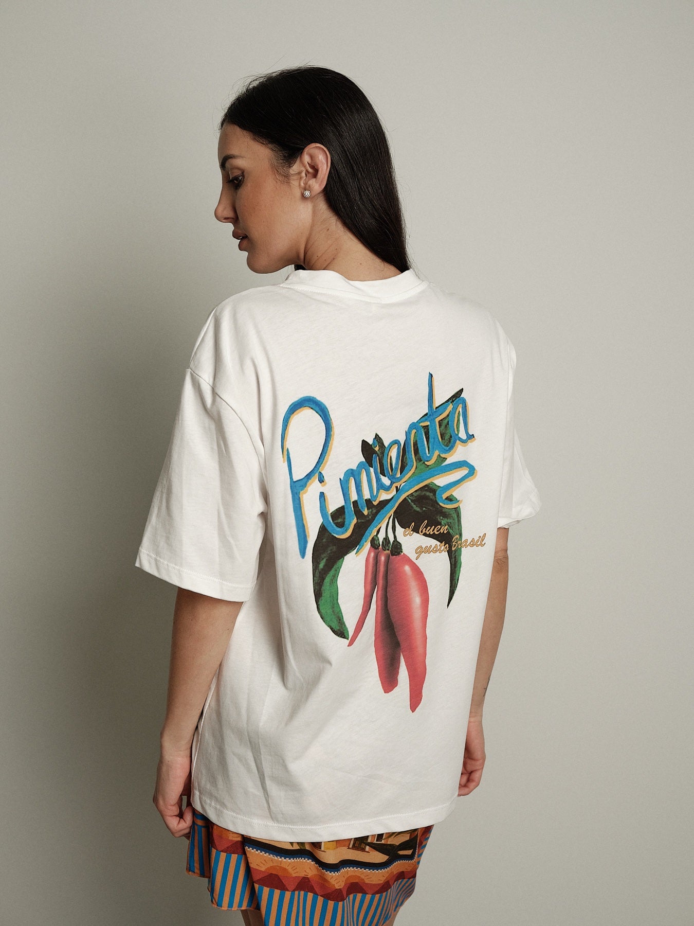T-shirt stampa retro peperoncino