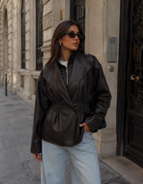Bomber avvitato ecopelle PREORDINE 31/08 - Moka