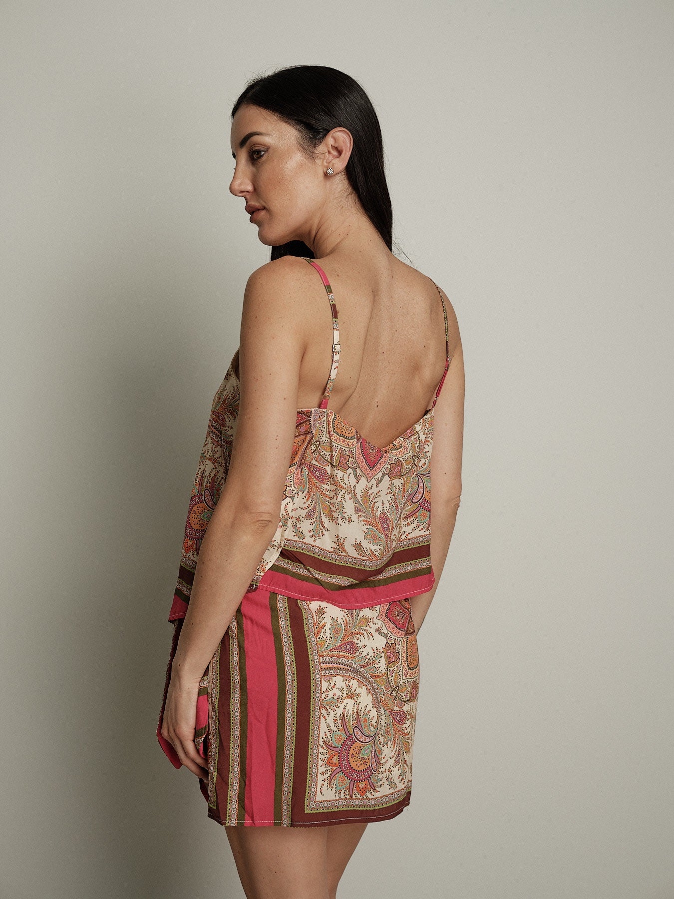 Top Mandala fuxia